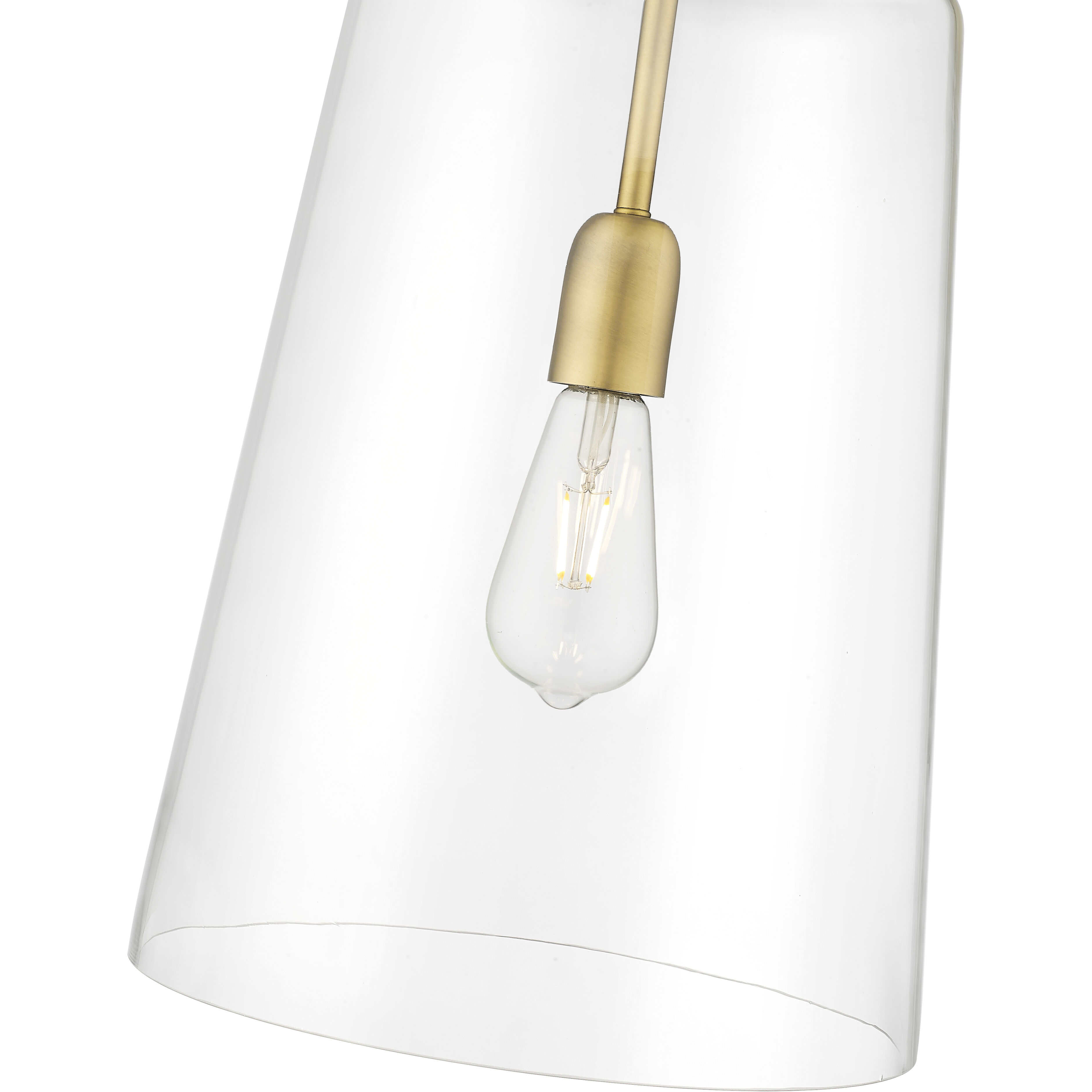 Lolla 1 Light 12 inch Vintage Brass Pendant Ceiling Light